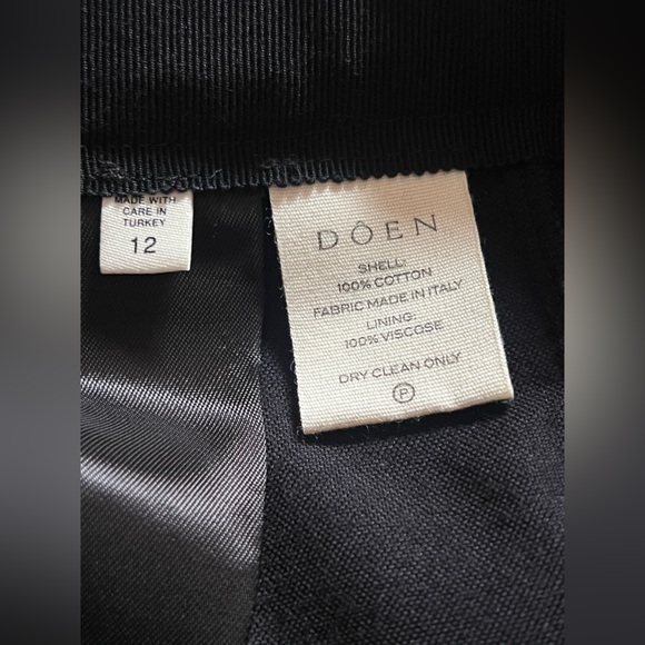 HP🎉🥳 Doen Heirloom Mabelle 100% Cotton Velvet 50s Inspired Bow Detail Pant NWT - Picture 3 of 8